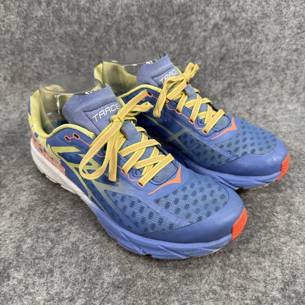 Hoka One One Women's Blue Yellow Trail Running Shoes